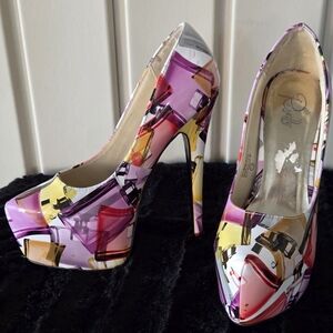 Rosette Elle 30 Platform Stiletto Pumps 7.5